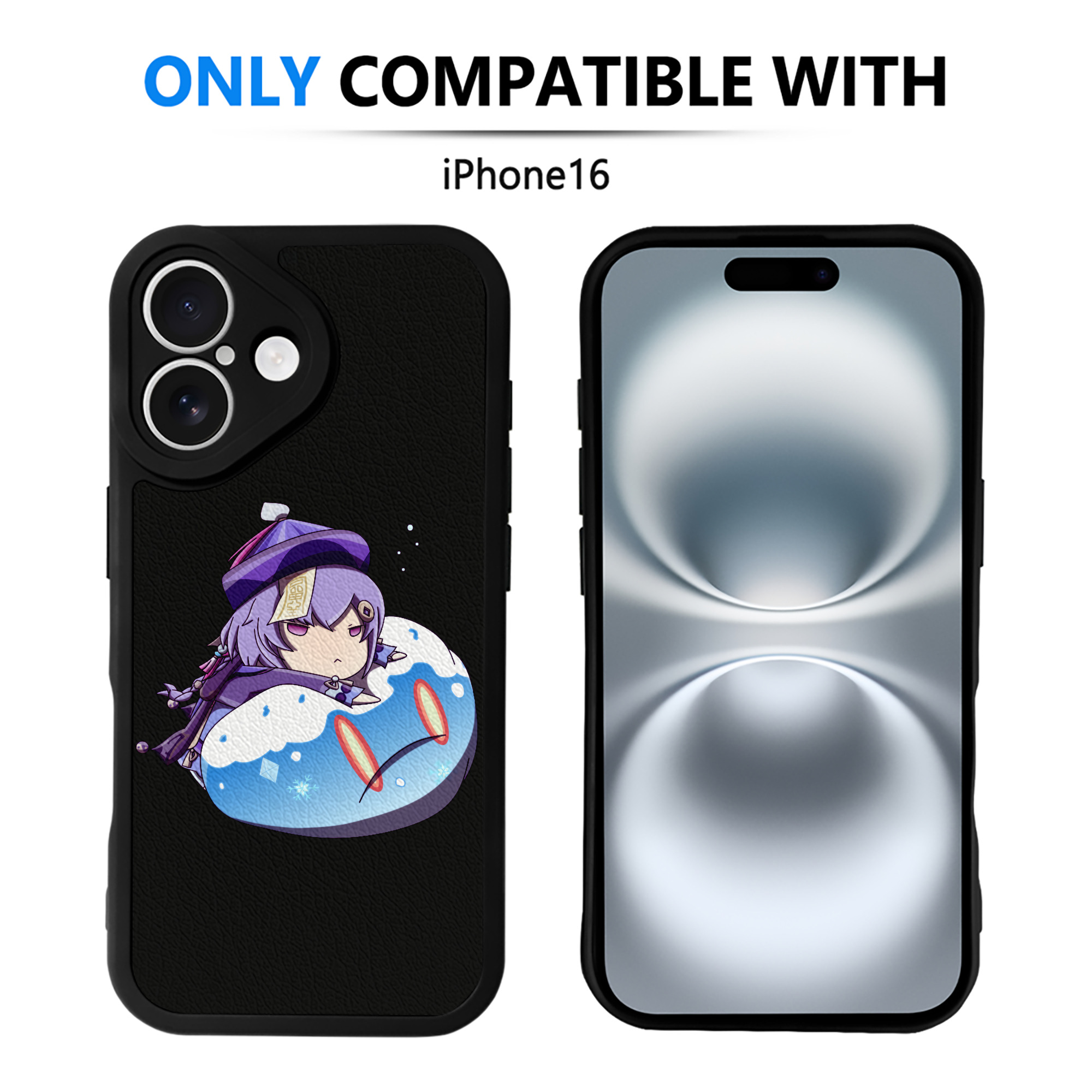 げんし神 七七 なな  genshin Nana 【iPhone 16シリーズ対応】シリコンスマホケース（レザー調） 材質：シリコン